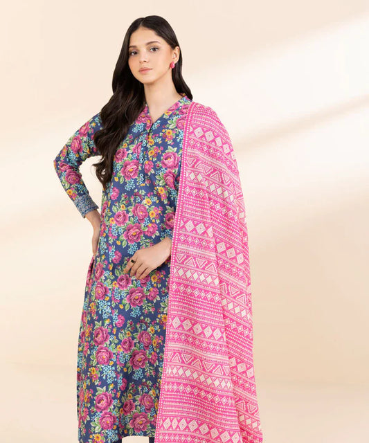 Sapphirer Printed Khaddar 3pc  Sapphire Digital Printed Khaddar 3pc SKU:SAPP-P-KHDR-1298